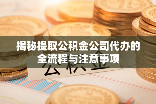 博兴揭秘提取公积金公司代办的全流程与注意事项