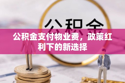 博兴公积金支付物业费，政策红利下的新选择