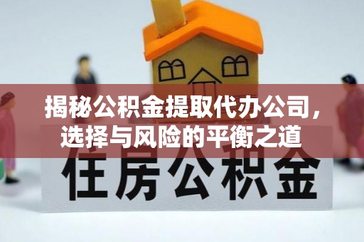 博兴揭秘公积金提取代办公司，选择与风险的平衡之道